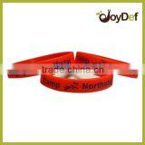 2016 Factory Direct Supply Cheap Personalized Debossed Printed Silicone Bracelet thumbnail-1
