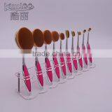Hot Sale Clear Square Acrylic 10 Pcs Cosmetic Brush Rack thumbnail-5