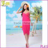 Cheap Chiffon Hot Sexy Girl Wrap Front Summer Cover Up Beach Dress Towel Swimwear thumbnail-1
