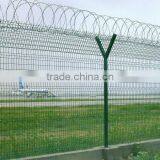 Y Type Airport Fence With Razor Barbed Wire
