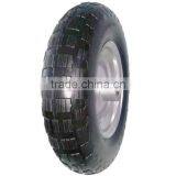 16inch 4.00-8 PU Wheel With Quality Ball Bearings for Wheelbarrows thumbnail-1