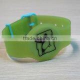 125KHz/134.2KHz/13.56MHz RFID Green Wristbands, Colorful PVC RFID Wristbands for Events/Party thumbnail-2