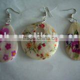Shell Earing,shell Painting ,shell Handicraft,shell Jewelry