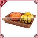 Cheap Wholesale Large Size Bread Dispaly Basket PE Wicker Hand Weave Bakery Baskets thumbnail-3