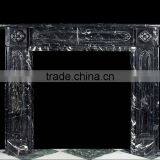 Black Marble Fireplace Mantel thumbnail-1