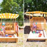 Playhouse Sandbox With Rolling Cover & Pavilion Sandbox thumbnail-6
