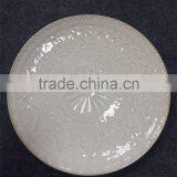 Wholesale Embossment Ceramic Catering Dinner Plates thumbnail-1