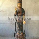 Hand Made Antique Wooden Carving Buddha Statue,hand Carved Wooden Statues thumbnail-1