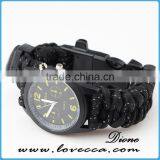 Multicolor Wholesale Firestarter Survival Paracord Watch Bracelet for Outdoor thumbnail-6