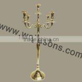 Cast Aluminium Centerpiece Candelabra With Gold Plated Finish thumbnail-1