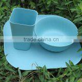 Traditionary Affordable Reusable bamboo fiber tableware set