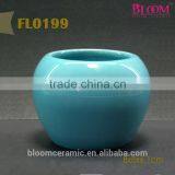 Light Blue Wholesale Ceramic Plant Pots thumbnail-6