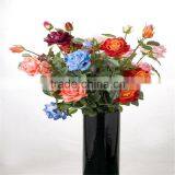 SJ20170007 Blue Artificial Silk Flower Rose Bud thumbnail-2