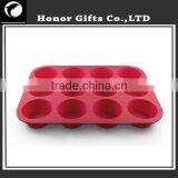 High Quality 12 Mini Round Silicone Muffin Pan thumbnail-5