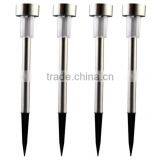 Solar Led Lawn Lights Outdoor Garden Lights With Stainless Steel Case