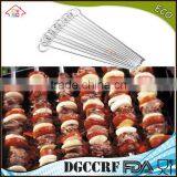 NBRSC 10PCS BBQ Barbecue Skewers Needle Utensil Fork Stainless Steel Kebab Kabob Skewers, 39cm Ring-Tip Handle thumbnail-4