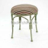 Metal Chair With Linen Cushion thumbnail-1