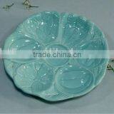 Hot Sale Round Ceramic Divided Tableware Plate thumbnail-1