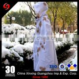 White camoflage cape military snow cloak for sniper snowfield sniper white camo mantle