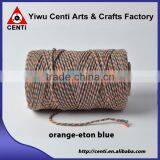 Factory Sale Orange and Eton Blue Coloured Original Cotton Bakers Twine Double Colour Bakers Twine thumbnail-1