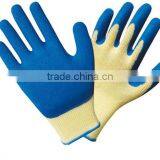 10 Guage Black Seamless Knitted Liner, Grey Latex Palm Coating, Crinkle Finish thumbnail-2