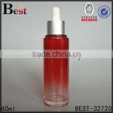 China Cosmetic Packaging Porpular Gradual Red Essential Oil Lotion 60ml Glass Cosmetic Serum Dropper Bottle Wholesale thumbnail-1