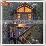 China Factory Manufacture Make Artificial Fiber Glass Tree House thumbnail-5