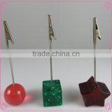 Novelty Designs Wire Clip Resin Table Card Holder