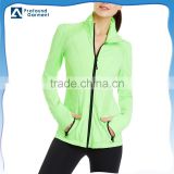 OEM custom green lycra suit active body suit sport wear for women 2016
