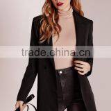 Best Selling Ladies Black Woven Formal Blazer Wholesale thumbnail-3