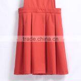 Girls Red Beautiful School Uniform Pinafore Design thumbnail-3