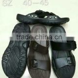 High quality slipper shoes man pu slippers surplus bulk in stock