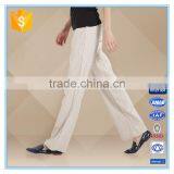 New Fashion Office Lady Wide Leg Pants Linen Casual Elephant Long Palazzo Pants thumbnail-1