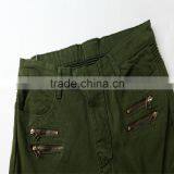 2016 New Men's Fashion Jeans Green Jeans Male Personality Folds Comfortable Hotsale Biker Jeans thumbnail-3