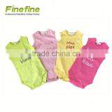 Eco Bamboo Clothes Cotton Plain Color Baby Rompers Set thumbnail-5