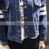 New 2016 BF Style Ladies Denim Jackets Outwear Jeans Coat Short Jackets Women Fashion Letter Print Jeans Coats Female Jackets thumbnail-6