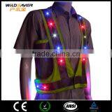 Reflective Police Security Uniforms Led Shirt/flashing Led Safety Vest thumbnail-1