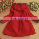 Classic Warm Children Woolen Coat With Hoody thumbnail-3