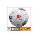 Hand Stitched Nylon Round PU Leather Soccer Ball 7# for Sports Competition