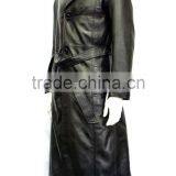 Men Leather Long Coat thumbnail-4
