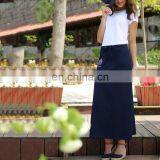 Stylish Women's Sports Style Short Sleeve O-neck Long Sport Dress thumbnail-2