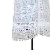 Women Top Grade Exquisite Sleeveless Shell Button Lace Blouse Dress thumbnail-6