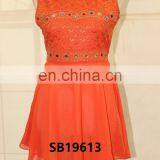 Short Sleevel Woman Chiffon Top and Lady Shirts Design thumbnail-6