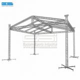 Aluminium lighting truss for sale disco light truss square truss for sale stage lighting structure