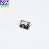 SLIM 15pin Female Right Angle PCB BOARD +CAP Computer Connector Slective Gold Plating CL=3.5mm thumbnail-3