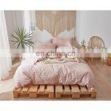 Naturally Breathable 100% Cotton Winter Baby 4pcs Bedding Set With Fuzzy Ball thumbnail-6