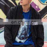 Fall Latest Style Stand Collar Jacket Sports Handsome Loose Personality Casual Hip Hop Jacket Men thumbnail-5