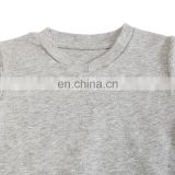 V Neck Snap Crotch Organic Cotton Baby Romper thumbnail-3