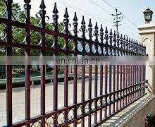 Ornamental Door Fence Wrought Iron Zinc Steel Decorative Iron Fence thumbnail-4