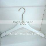 Pure White Wooden Hanger for Leisure Clothes thumbnail-1